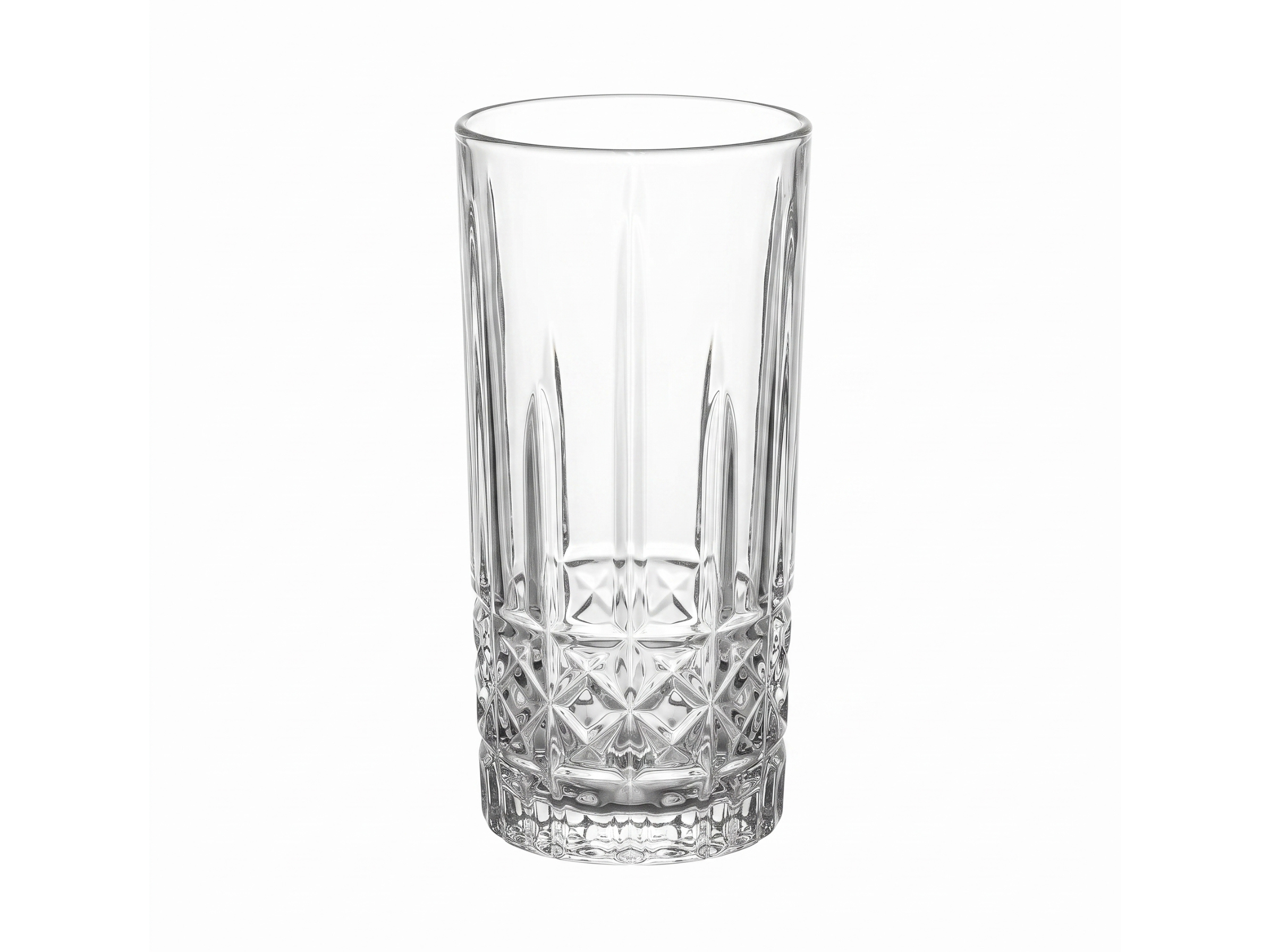 Vasos de Vidrio tallado Set 6 piezas 355ml-0