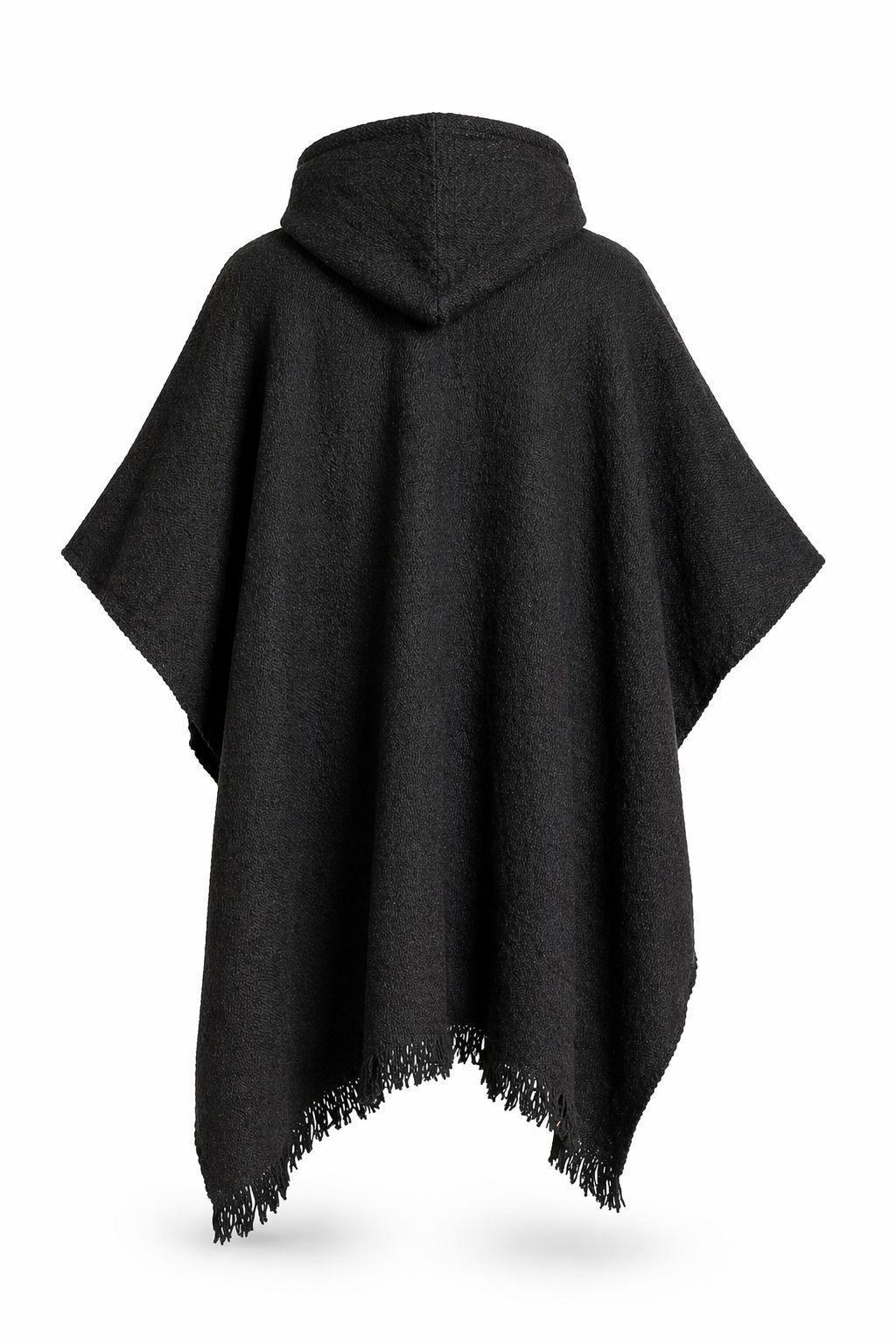 Poncho Artesanal Hombre Lana De Alpaca Dise o Tradicional-3