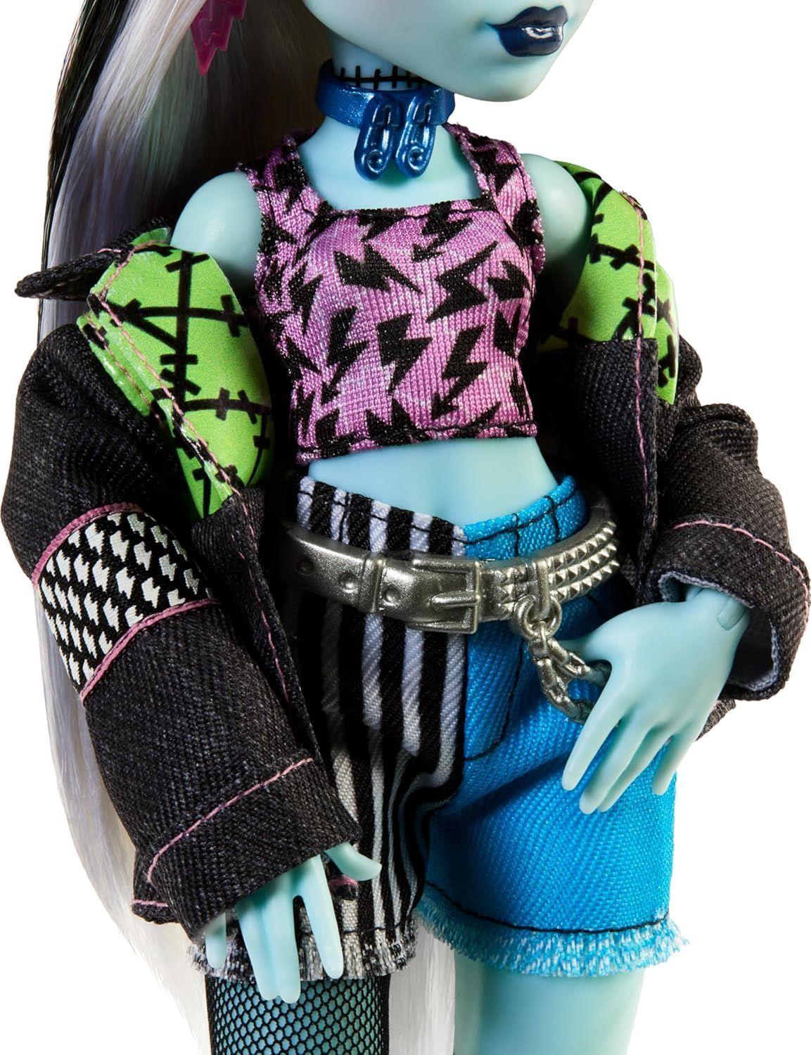 Monster High Muñeca Frankie Stein Con Mascota -4