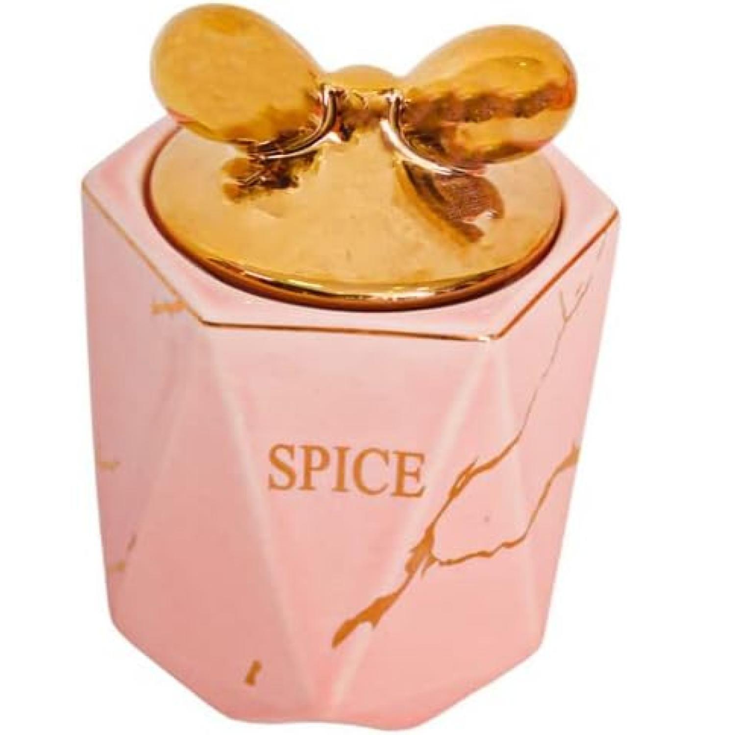 Organizador De Especies De Porcelana Rosado-1