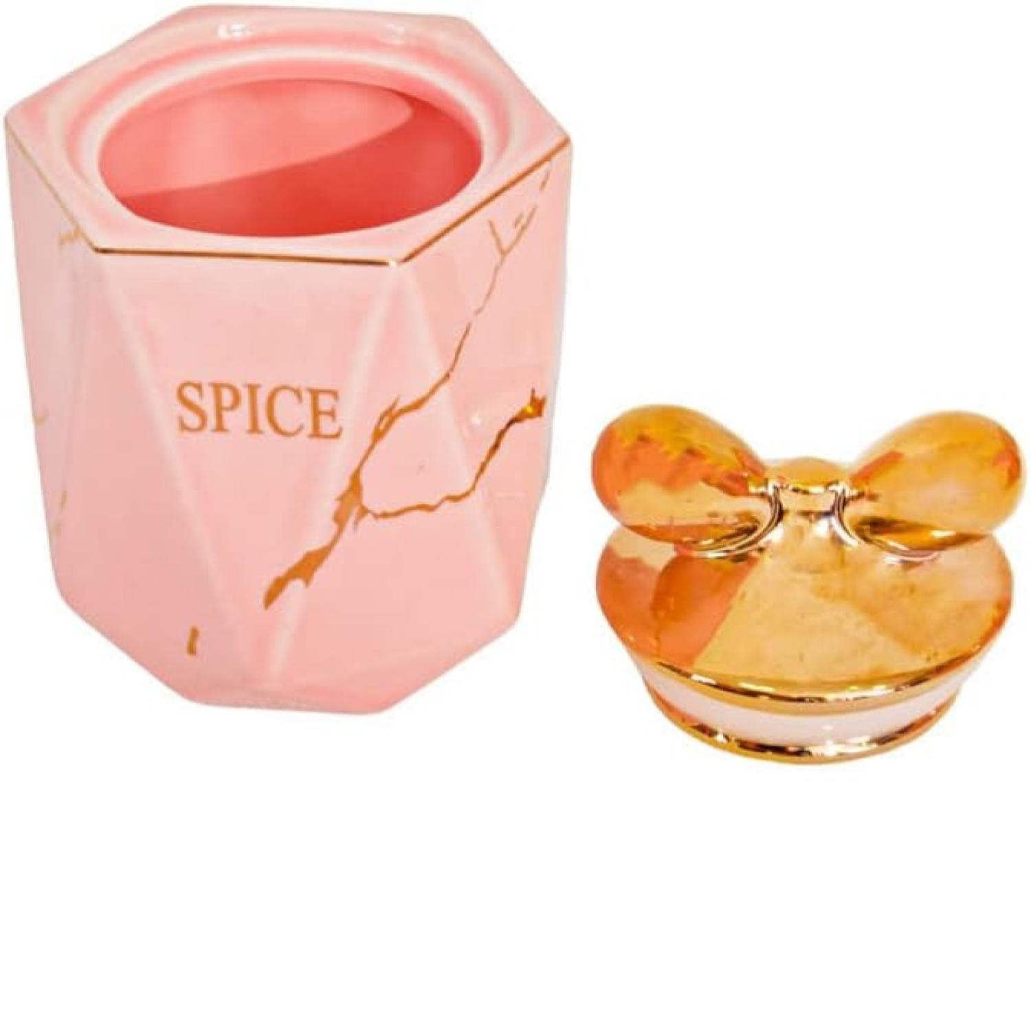 Organizador De Especies De Porcelana Rosado-3