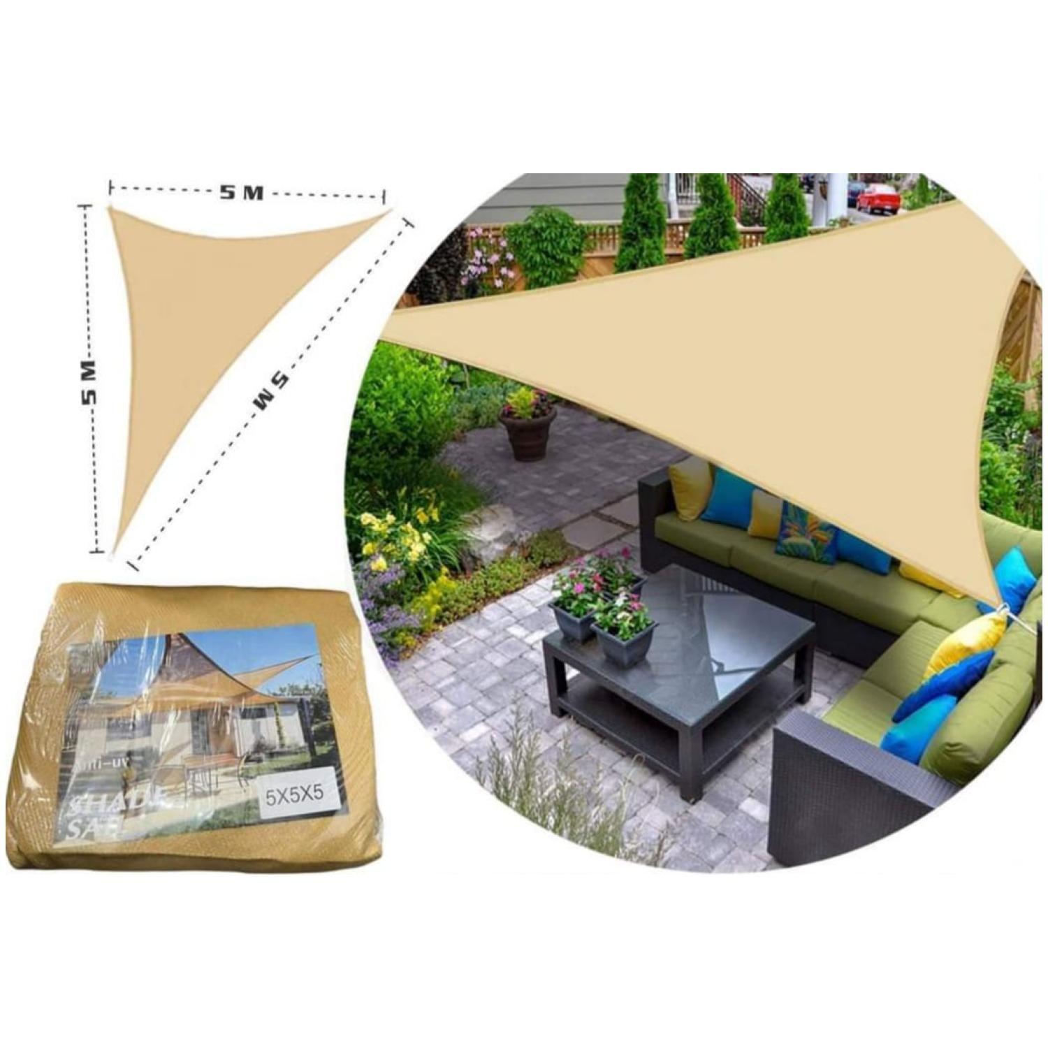 Toldo Vela Triangular 5 x 5 x 5 Metros-2