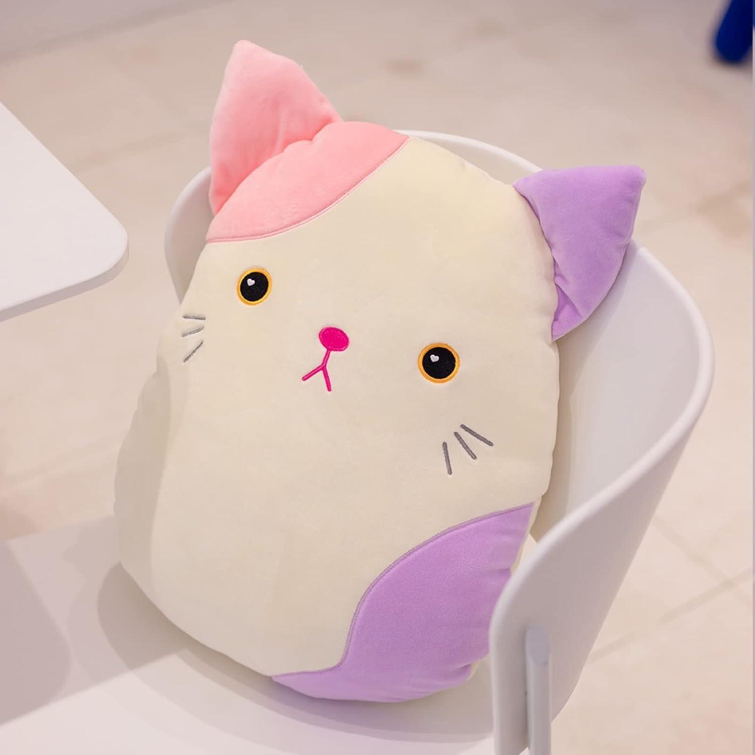 Almohada Suave De Peluche Gato-5