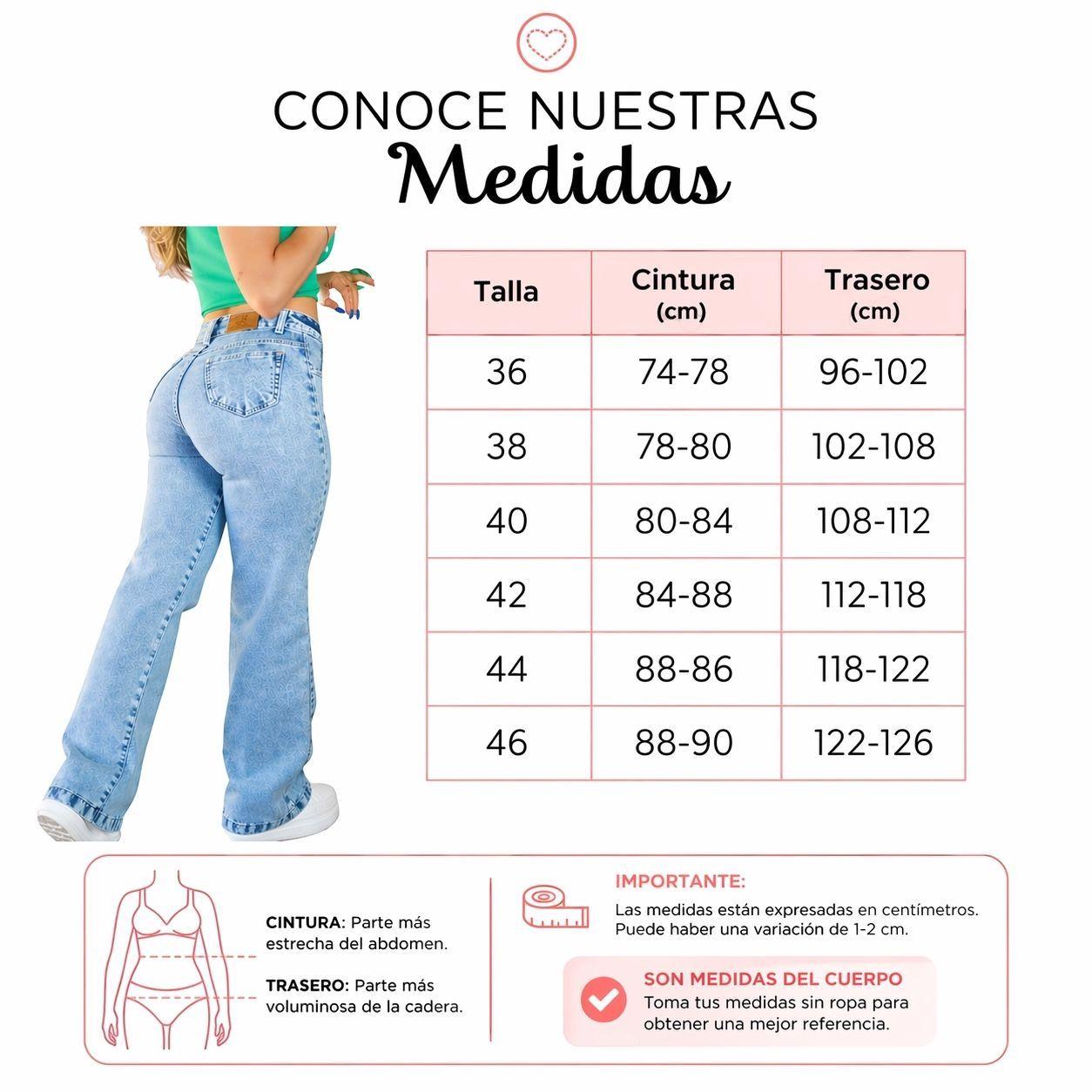 Jeans Mujer Wide Leg Elasticado Tiro Alto Calce Perfecto-4