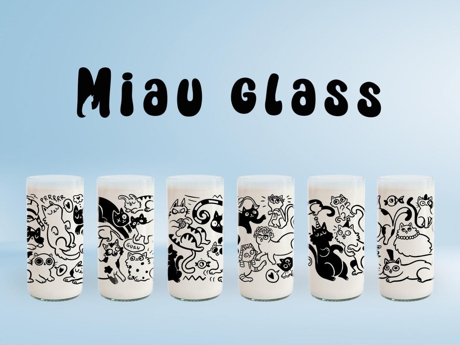 Miau Glass - Juego de 6 Vasos-5