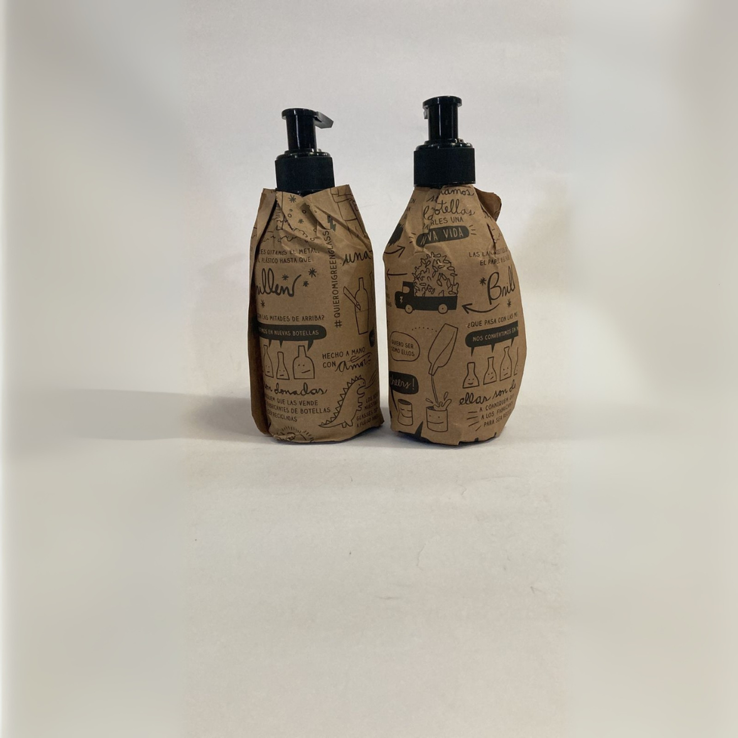 Dispensadores diseño Florales multiuso color Cafés (2 Unidades) - 296 ml-6