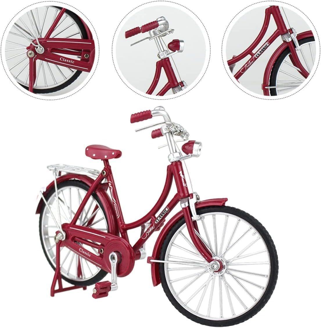 Bicicleta Modelo Vintage Bicicleta Ornamento Decoración-3