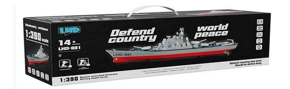 Buque De Guerra Rc Acorazado 4wd Con Control Remoto-3