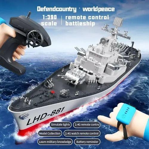 Buque De Guerra Rc Acorazado 4wd Con Control Remoto-4