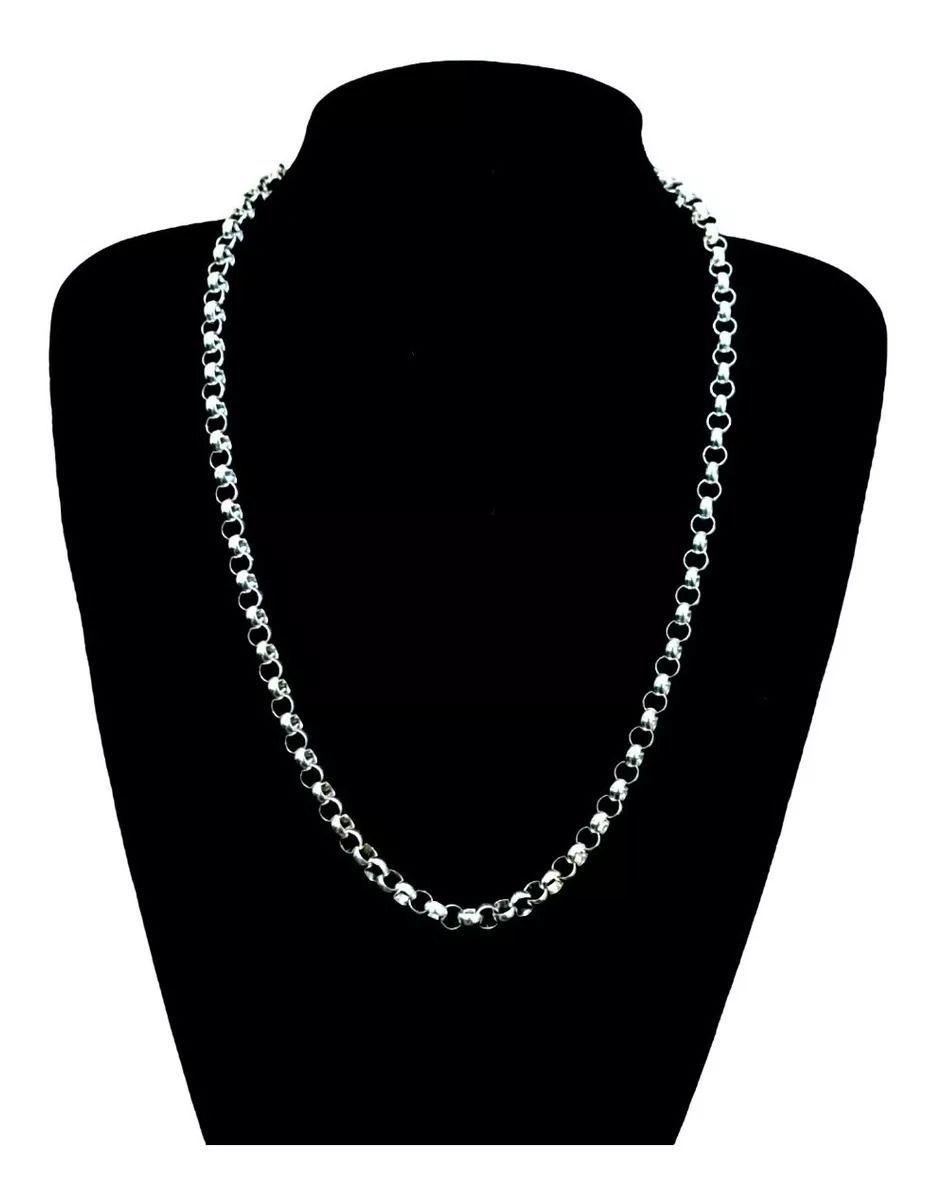 Cadena Plata Ley 925 Rolo 73 Cm Y 7 Mm Hombre.-2
