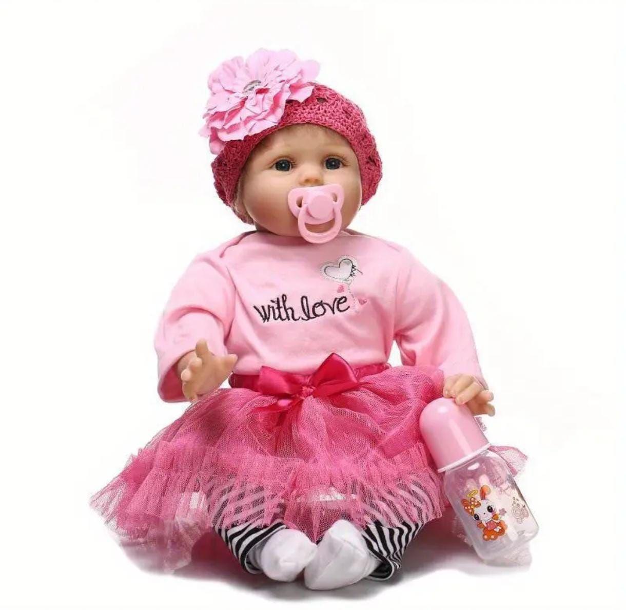 Muñeca Bebé Reborn Algodón Y Silicona-2