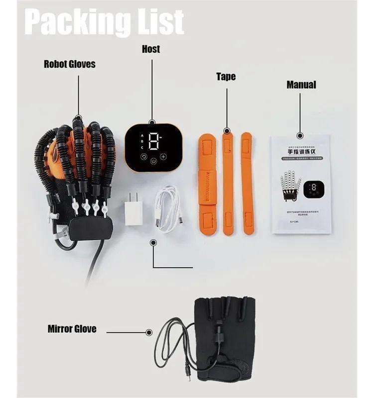 Guantes De Robot De Rehabilitación Derecha O M Naranja-7