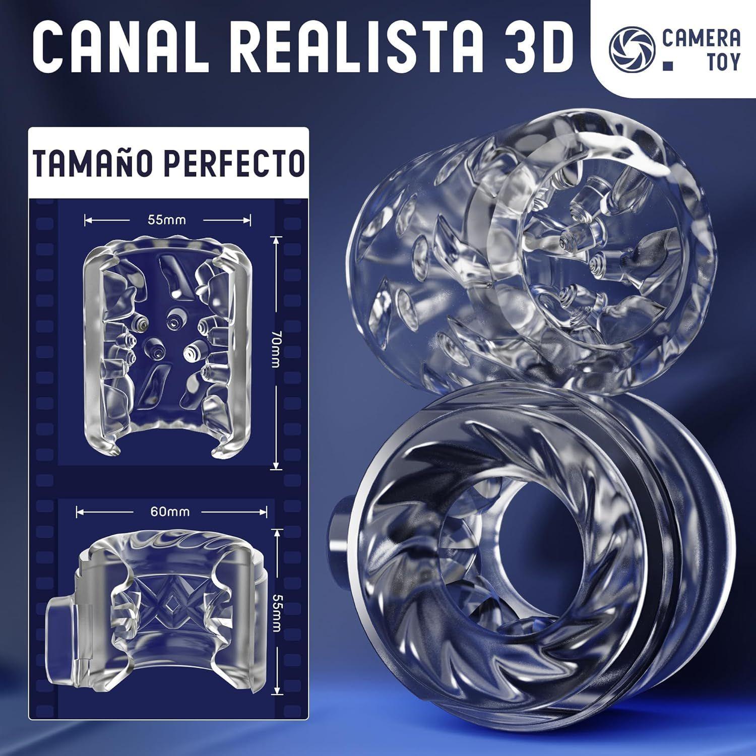 Masturbador Masculino Eléctrico Con Forma de Cámara-4