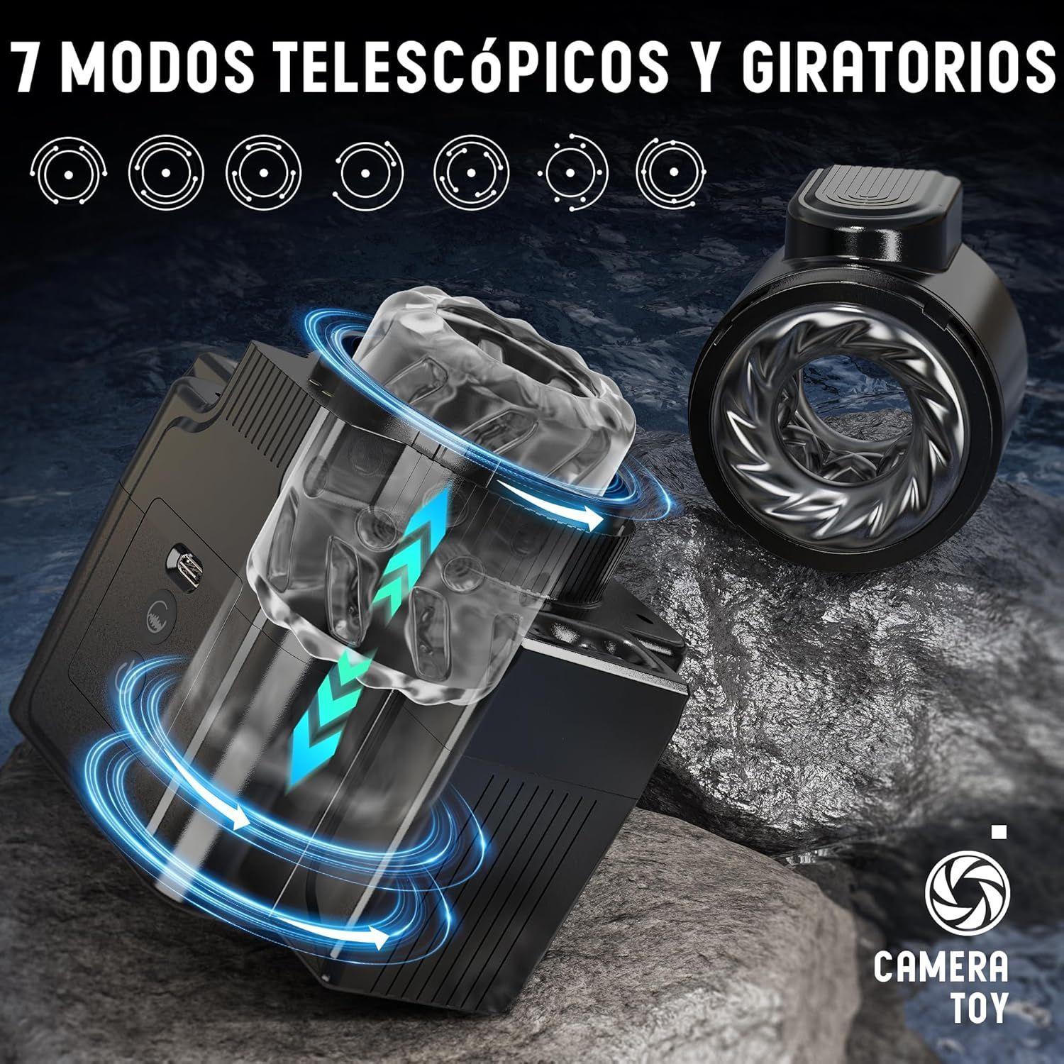 Masturbador Masculino Eléctrico Con Forma de Cámara-7