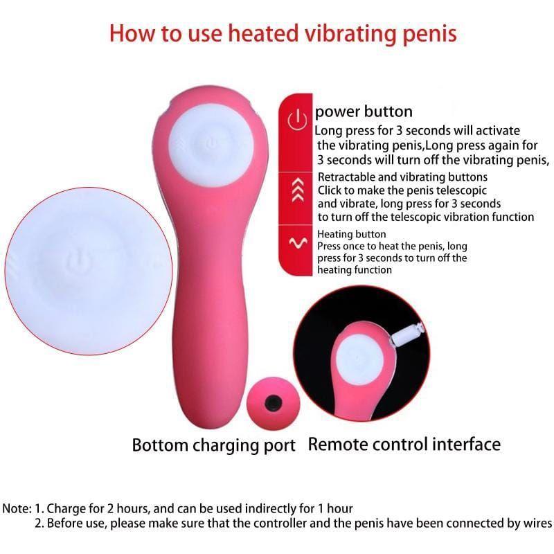 Consolador Vibrador Estimulación Multivelocidad Masajeador-4