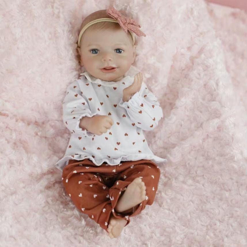 Muñeca Reborn De 48 Cm Vinilo Silicona-2