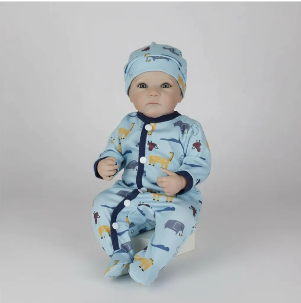 Muñeco Bebé Niño Resborn Realista 48 Cm Silicona Completa.-3