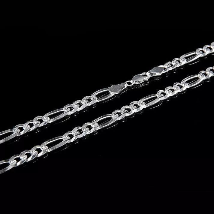 Cadena Cartier Plata Ley 925, 5mm Unisex Diamantada 68 Cm.-3