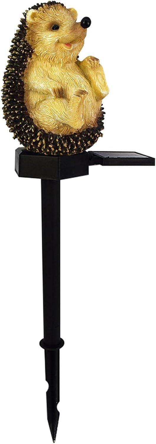 Lámpara Solar Estatua de Erizo Impermeable Para Exteriores Adorno De Resina-4