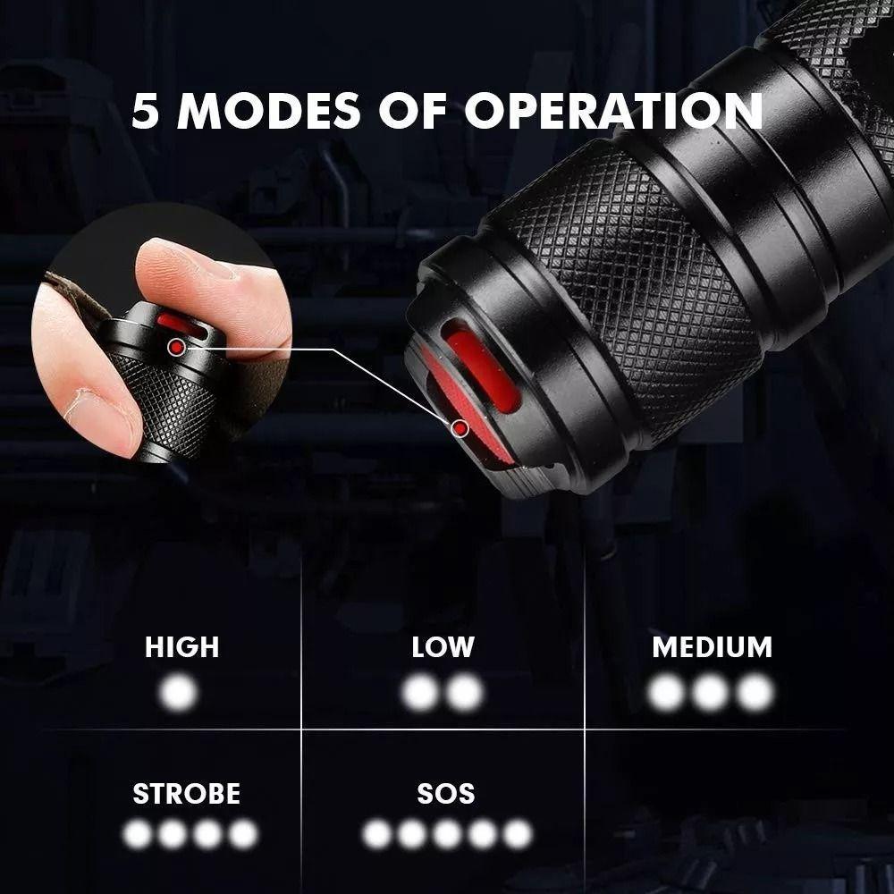 Linterna Superfire Táctica C8-R5 Led Para Caza-3