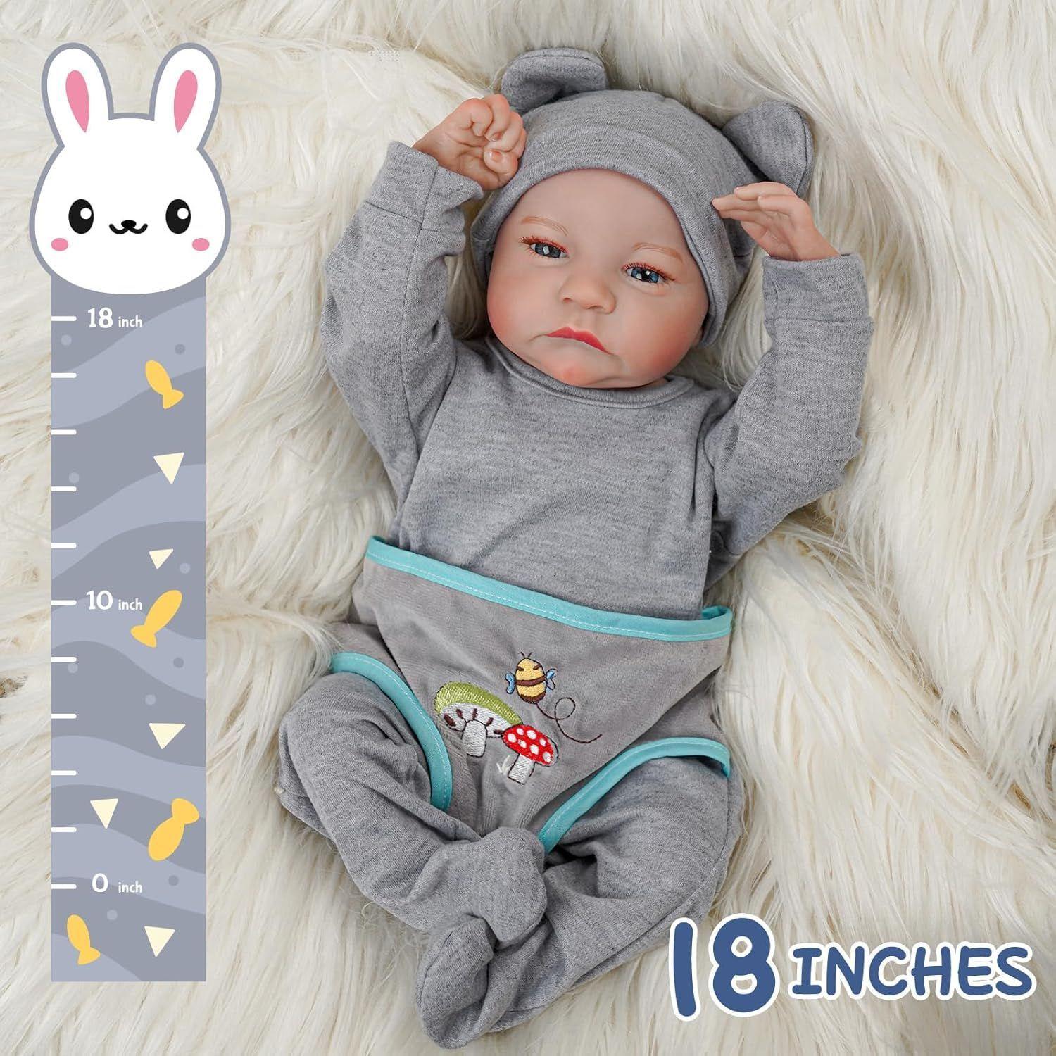 Muñeca Bebé Resborn Realista De Silicona 40 cm-2