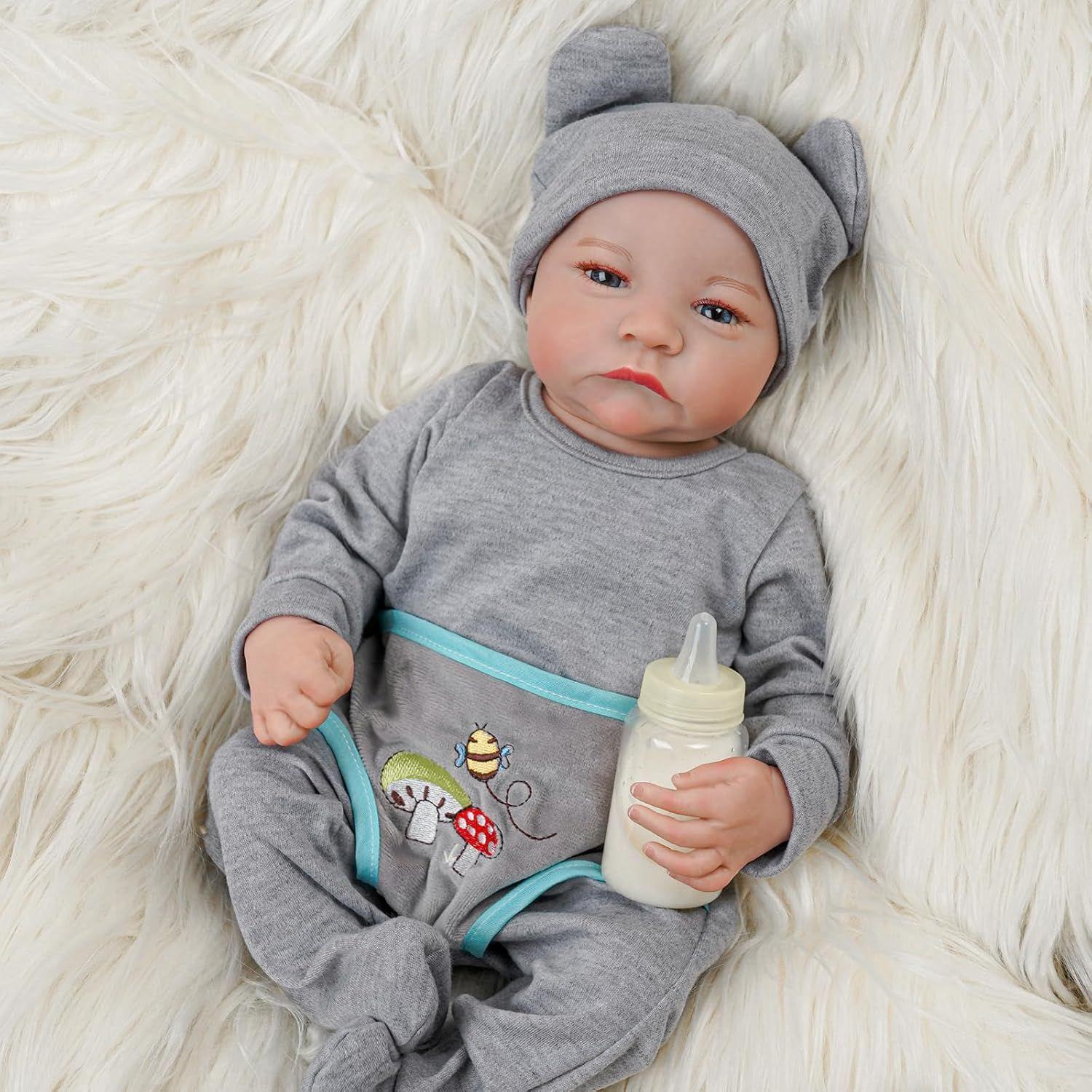 Muñeca Bebé Resborn Realista De Silicona 40 cm-3