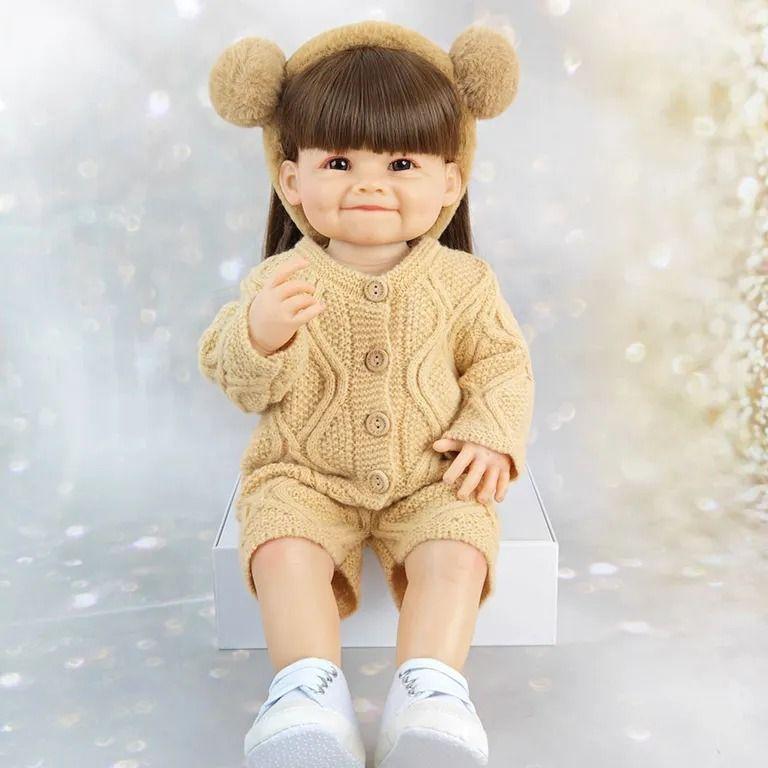 Muñeca Bebé Resborn Realista De Silicona 55 cm-0