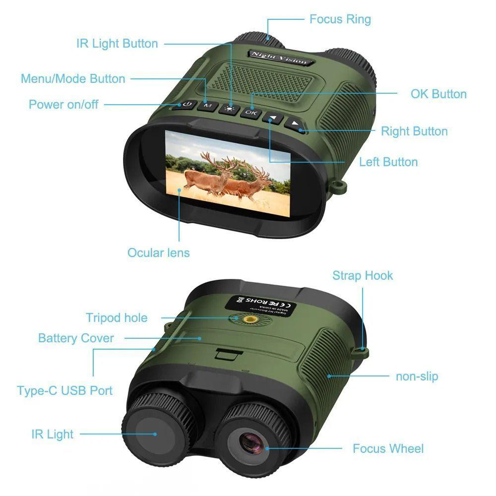 Binocular De Visión Diurna Y Nocturna Alta Definición-3