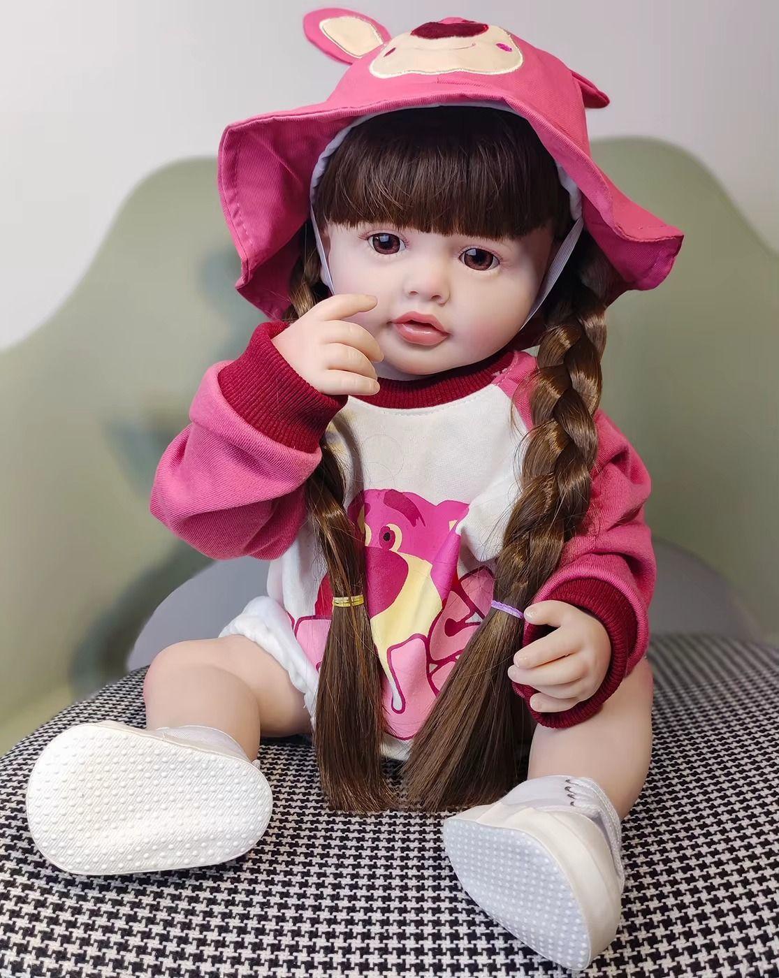 Muñeca Bebé Reborn Realista De Silicona 55 centímetros -2