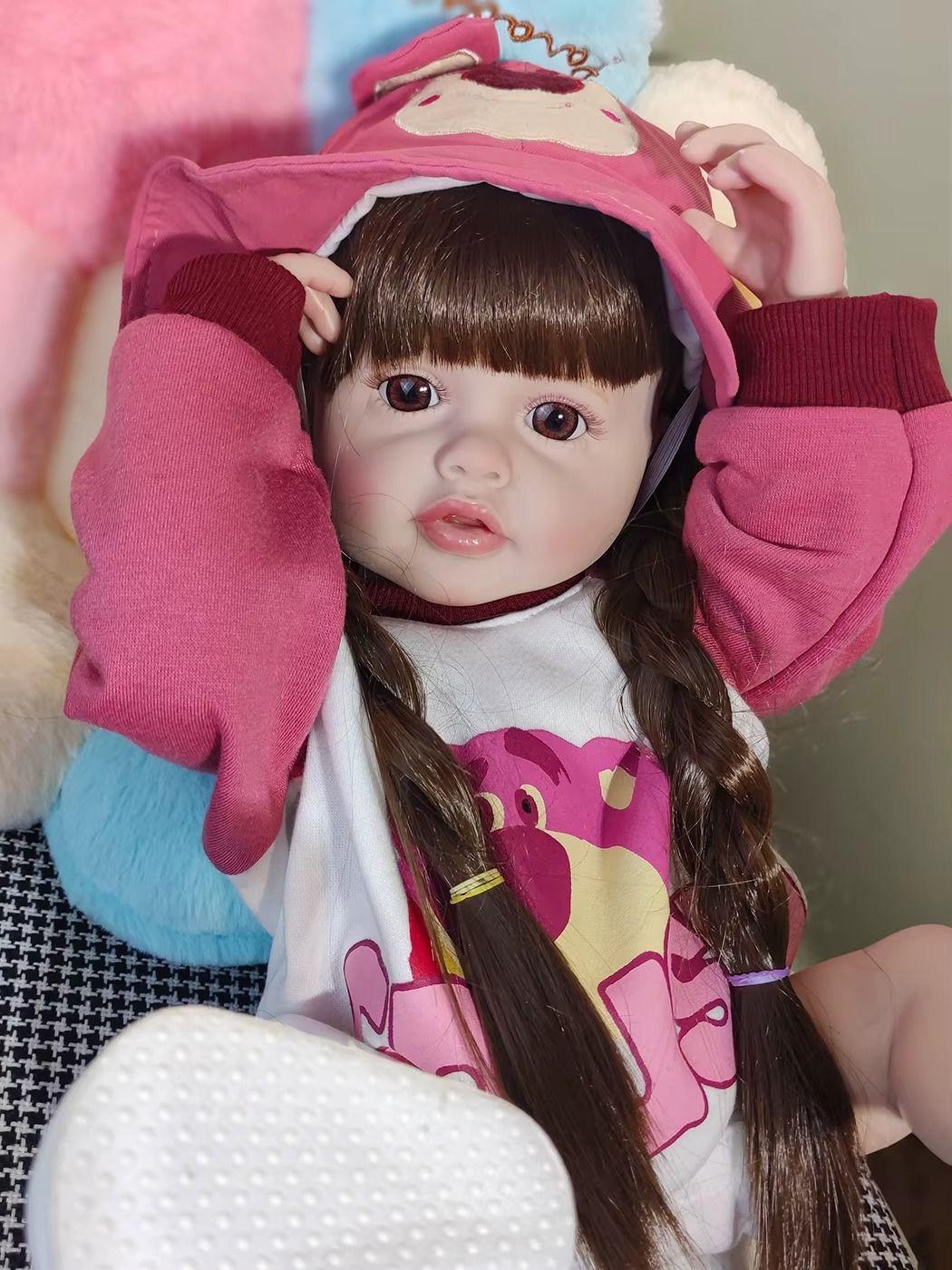 Muñeca Bebé Reborn Realista De Silicona 55 centímetros -3