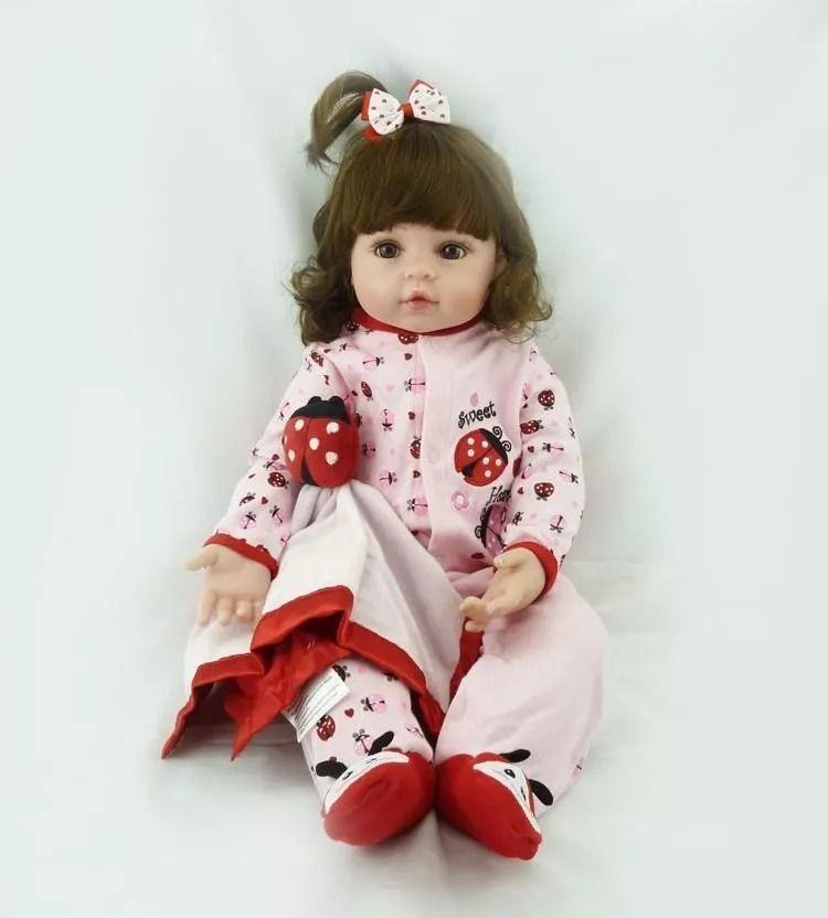 Muñeca Bebé Reborn Realista De Silicona 48 cm-2