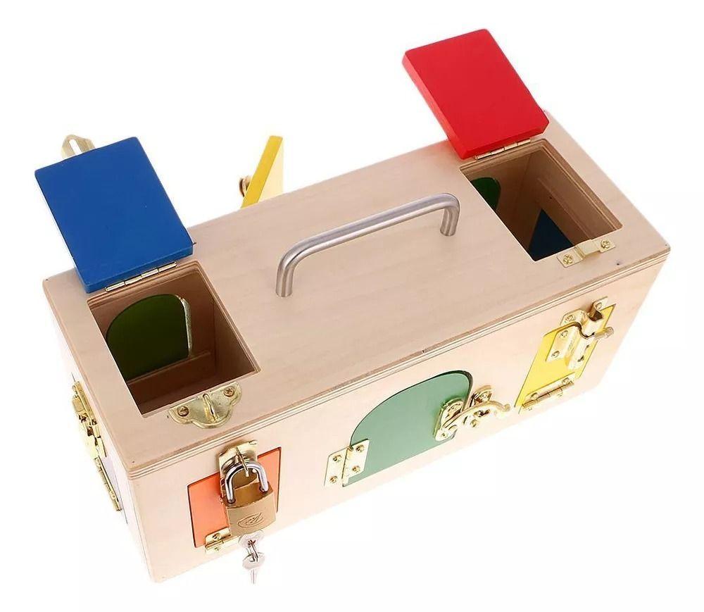 Caja De Madera Sensorial Montessori.-5