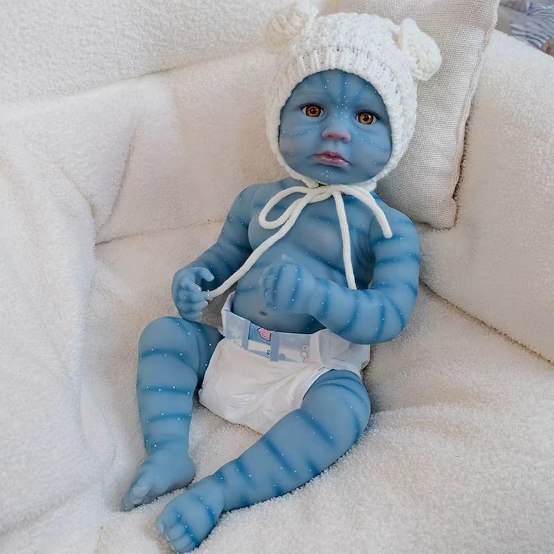 Muñeca Reborn De 50 Cm, Tono De Piel Avatar, Niña-3