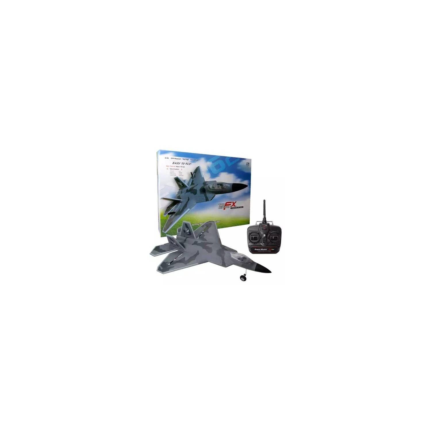 Avión Raptor Fx The Minatore Control Remoto Planeador-0
