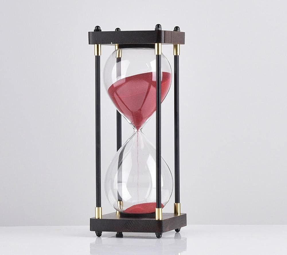Reloj De Arena De Vidrio Con Marco De Madera 30 Minutos-0