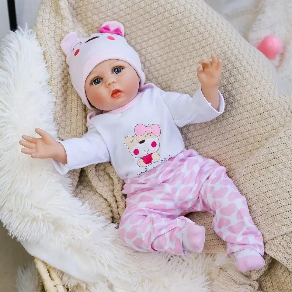 Muñeca Bebé Reborn Tela y Silicona -1