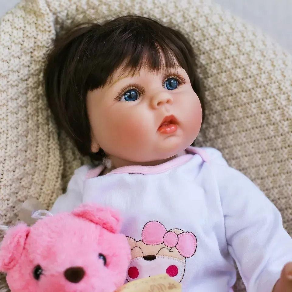 Muñeca Bebé Reborn Tela y Silicona -3