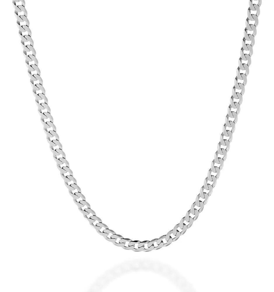 Cadena Grumet Unisex Plata Ley 925 6mm Largo 60 Cm-2