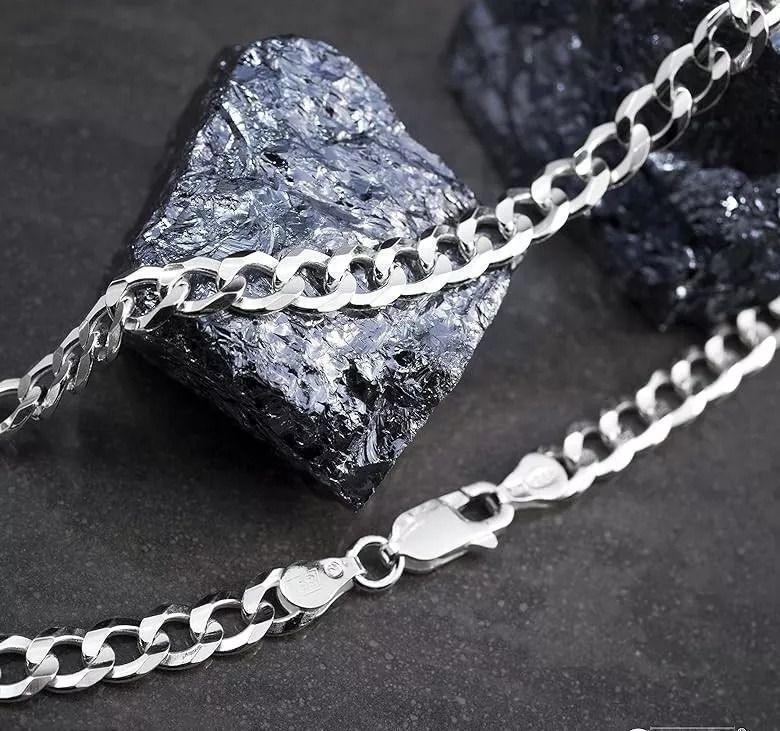 Cadena Grumet Unisex Plata Ley 925 6mm Largo 60 Cm-3