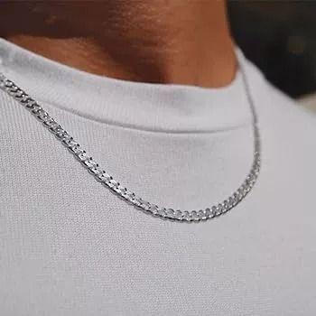 Cadena Grumet Unisex Plata Ley 925 6mm Largo 60 Cm-5
