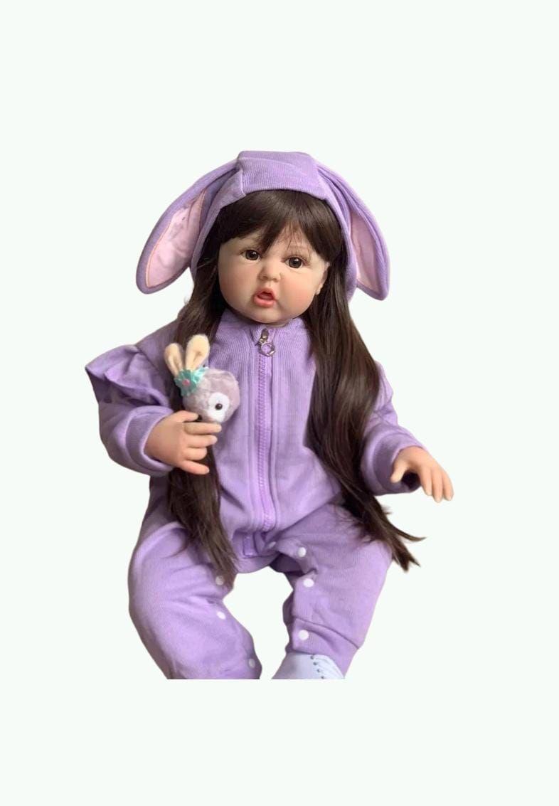 Muñeca Bebé Reborn Silicona Completa 60 Cm.-0