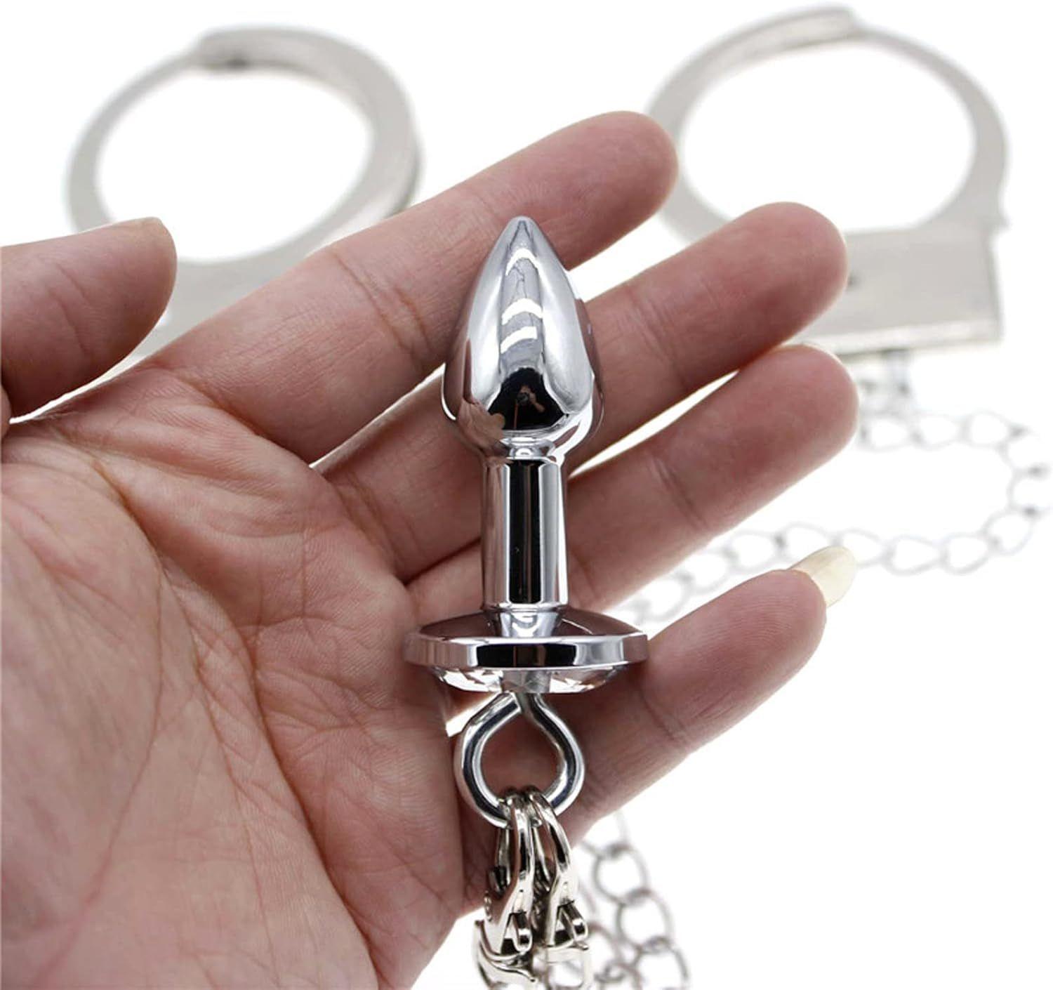 Esposas De Metal Con Plug Anal Sexy-2