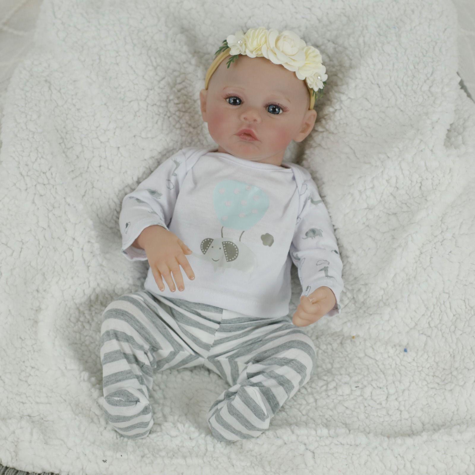 Muñeca Bebé Reborn Silicona Niña 48 Cm-2