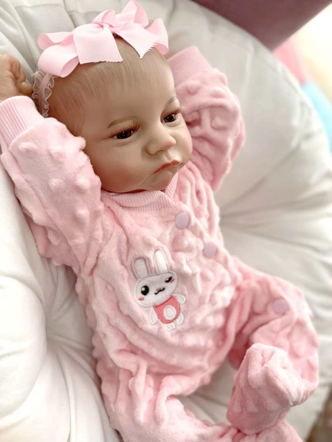 Bebé Resborn Recién Nacida Cuerpo Silicona 45 Cm-1