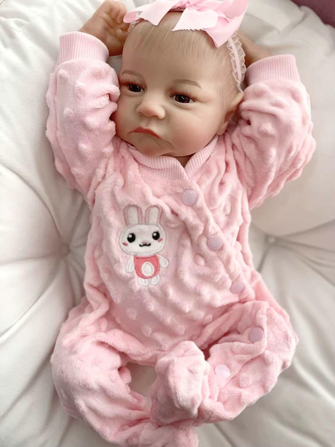 Bebé Resborn Recién Nacida Cuerpo Silicona 45 Cm-3