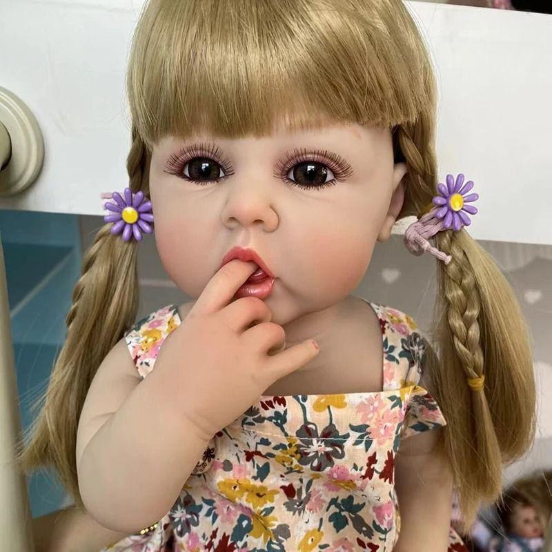 Muñeca Bebé Resborn Realista De Silicona 55 cm-2