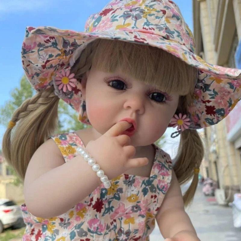 Muñeca Bebé Resborn Realista De Silicona 55 cm-3