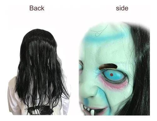 Máscara De Mujer Vieja De Halloween Realista Aterradora-3