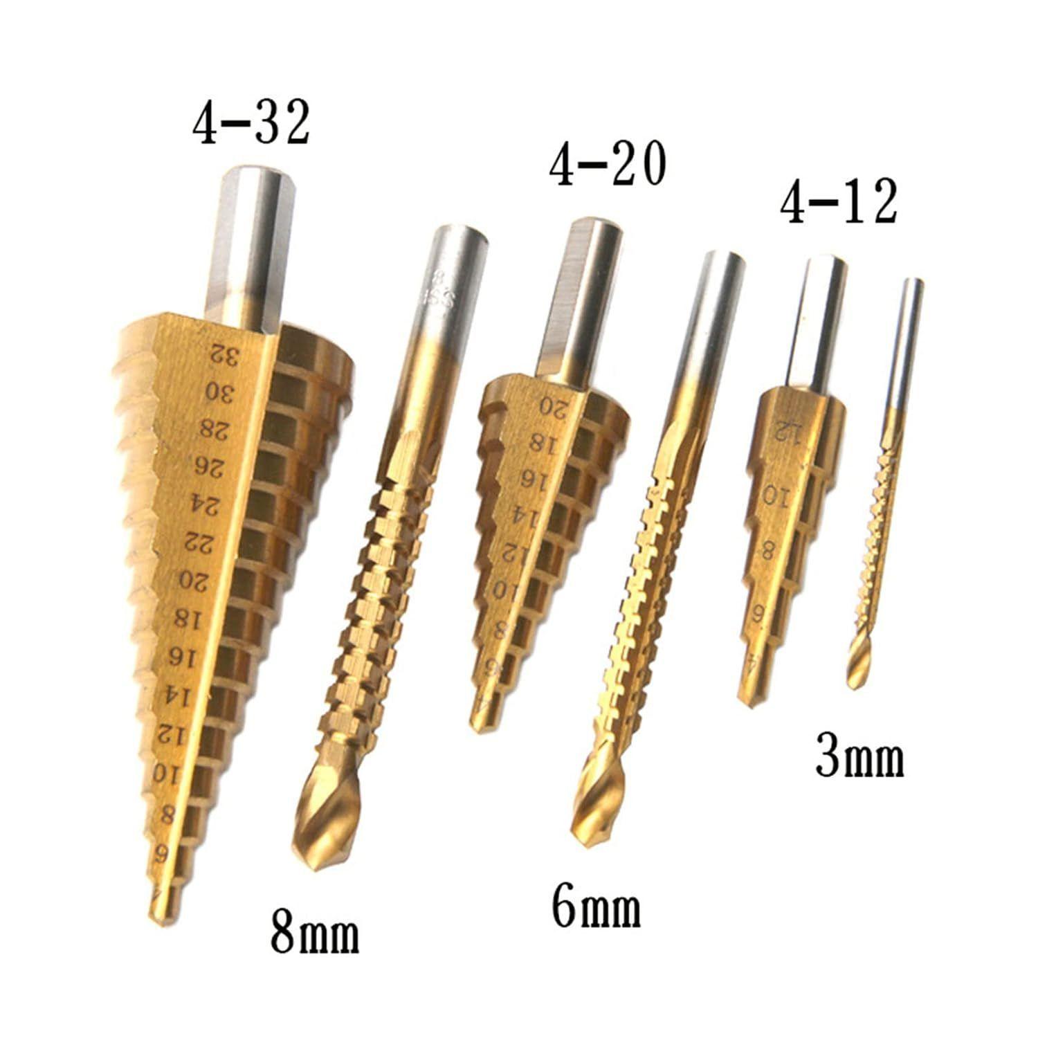 Juego De Brocas De Avellanado Doradas M ltiple Tama o-6