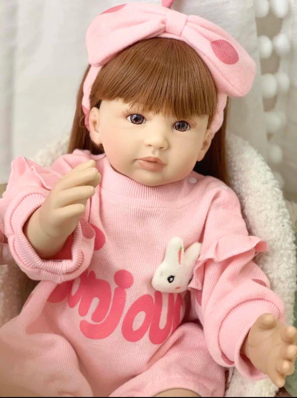 Muñeca Bebé Reborn Algodón Y Silicona 55 Cm-2
